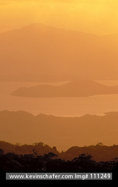 COSTA RICA: Costa Rica, Monteverde Cloud Forest Reserve, Sunset over Gulf of Nicoya.