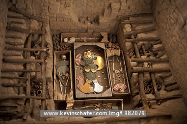 PERU: Peru, Sipan, Burial site of Lord of Sipan, Moche period.